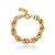 Pulseira dourado lisa banho em ouro 18k - Imagem 1