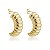 Brinco de argola banho em ouro 18k - Imagem 1