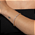 Pulseira dourada com zirconia banho em ouro 18k - Imagem 2