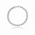 Pulseira cravejada de zirconia cristal banho em ródio branco - Imagem 1