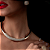 Colar de aro dourado com zirconia banho em ouro 18k - Imagem 2