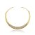 Colar de aro dourado com zirconia banho em ouro 18k - Imagem 1