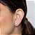 Brinco de base com zirconia banho em rodio branco - Imagem 2