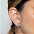 Brinco de base dourado com zirconia banho em ouro 18k - Imagem 2