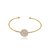Bracelete dourado com zirconia banho em ouro 18k - Imagem 1