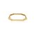 Bracelete dourado liso banho em ouro 18k - Imagem 1