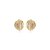 Brinco de base dourado detalhado banho em ouro 18k - Imagem 1