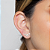 Brinco de base com zirconia banho em ouro 18k - Imagem 2