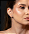 Brinco de base com zirconia banho em ouro 18k - Imagem 2