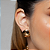 Brinco de base dourado liso banho em ouro 18k - Imagem 3