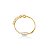 Pulseira de corrente de perola banho em ouro 18k - Imagem 1
