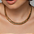Colar choker lisa dourada banho em ouro 18k - Imagem 1