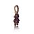 Pingente de menina dourado cravejado de zirconia banho em ouro 18k - Imagem 3