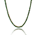 Colar riviera esmeralda com zirconia banho em ouro 18k - Imagem 1