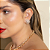 Brinco de base dourado com zirconia banho em ouro 18k - Imagem 2