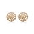 Brinco de base dourado com zirconia banho em ouro 18k - Imagem 1