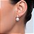Brinco de base com perola e zirconia cristal banho em ouro 18k - Imagem 2