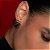 Brinco de base dourado liso banho em ouro 18k - Imagem 2