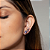 Brinco de trio com zirconia banho em ouro 18k - Imagem 2