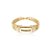 Bracelete dourado com zirconia banho em ouro 18k - Imagem 1