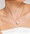 Conjunto de brinco e colar de perola com zirconia cristal banho em ouro 18k - Imagem 3