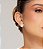 Conjunto de brinco e colar de perola com zirconia cristal banho em ouro 18k - Imagem 4