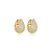 Brinco de argola dourado com zirconia banho em ouro 18k - Imagem 1