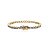 Pulseira de riviera com zirconia topazio banho em ouro 18k - Imagem 1
