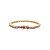 Pulseira de riviera com zirconia ametista banho em ouro 18k - Imagem 1
