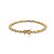 Conjunto de brinco e pulseira de riviera com zirconia citrino banho em ouro 18k - Imagem 3