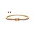 Conjunto de brinco e pulseira de riviera com zirconia ametista banho em ouro 18k - Imagem 1
