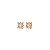 Conjunto de brinco e pulseira de riviera com zirconia morganita banho em ouro 18k - Imagem 2