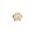 Pingente dourado com zirconia cristal banho em ouro 18k - Imagem 1