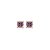 Conjunto de brinco e colar de riviera com zirconia ametista banho em ouro 18k - Imagem 2
