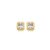 Conjunto de brinco e colar de luxo com zirconia cristal banho em ouro 18k - Imagem 2