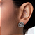 Brinco de base com zirconia cristal banho em rodio branco - Imagem 2