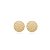 Brinco de base dourado acetinado banho em ouro 18k - Imagem 1