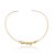 Colar de aro dourado liso banho em ouro 18k - Imagem 1