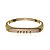 Bracelete acetinado dourado banho em ouro 18k - Imagem 1