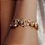 Bracelete dourado com zirconia banho em ouro 18k - Imagem 2