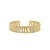 Bracelete dourado com zirconia banho em ouro 18k - Imagem 2