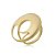 Conjunto de brinco e anel dourado acetinado banho em ouro 18k - Imagem 4