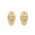 Conjunto de brinco e anel dourado com zirconia com banho em ouro 18k - Imagem 2