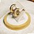Brinco de argola acetinado com banho em ouro 18k - Imagem 4
