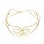 Colar de aro dourado acetinado banho em ouro 18k - Imagem 2