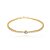 Pulseira de riviera dourada com zirconia topazio banho em ouro 18K - Imagem 1