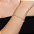 Pulseira de riviera dourada com zirconia cristal banho em ouro 18K - Imagem 2