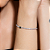 Pulseira de riviera com zirconia esmeralda banho em rodio branco - Imagem 2