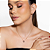 Trio de colar brinco e anel com zirconia cristal banho em ouro 18k - Imagem 2