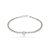 Pulseira de riviera com zirconia ametista banho em rodio branco - Imagem 1